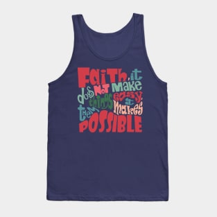 Faith quote Tank Top